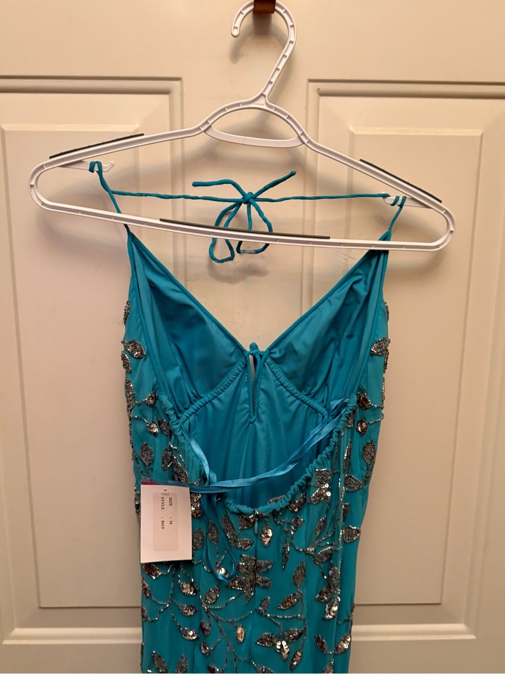 NEW Venus Aqua Beaded Dress - Picture 7 of 9